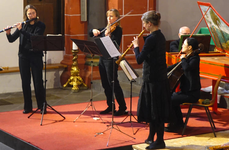 Als Zugabe spielte das Ensemble ein Stück von Georg Philipp Telemann. (Foto: Eberhard Thomas Müller)